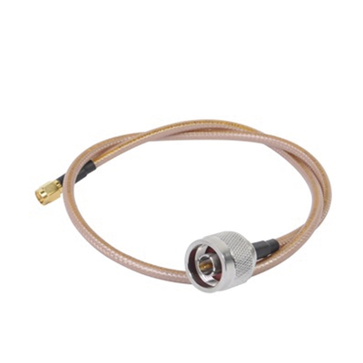 [SN142KSMAI60] Jumper con Cable LP142 de 60 cm, con Conectores N Macho a SMA Inverso Macho (Hasta 8GHz)