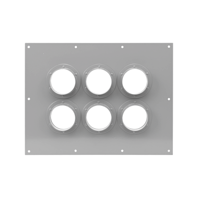 Placa Pasamuro Con Capacidad de 6 Botas de 4"