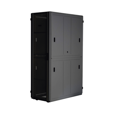 Gabinete FlexFusion™ XGL (Light) para Centros de Datos, 42 UR, 800 mm de Ancho, 1200 mm de Profundidad, Fabricado en Acero, Color Negro