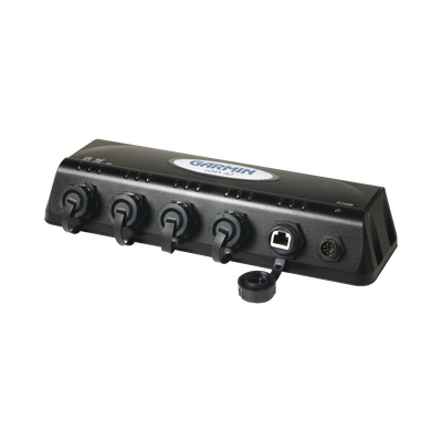 GMS 10, switch marino para conexión de equipo GARMIN a red Ethernet. 