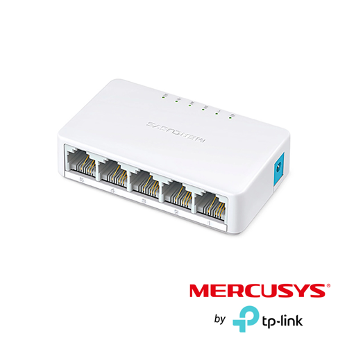 Switch de escritorio mercusys ms105 de 5 puertos 10/100 mbps