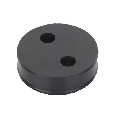 Inserto de Caucho de 4" Con Dos Orificios para Cable de 1/2 in