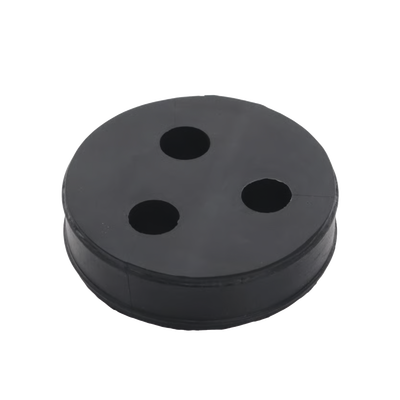 Inserto de Caucho de 4" Con Tres Orificios para Cable de 1/2 in