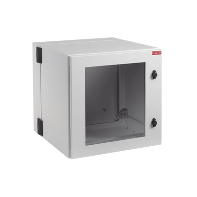 [PTHW242430G2] Gabinete Industrial ProTek de Puerta con Ventana, Protección NEMA Tipo 4/12/4X; IP55; IK10, Abatible, Fabricado en Acero, 12 UR, Color Gris Claro