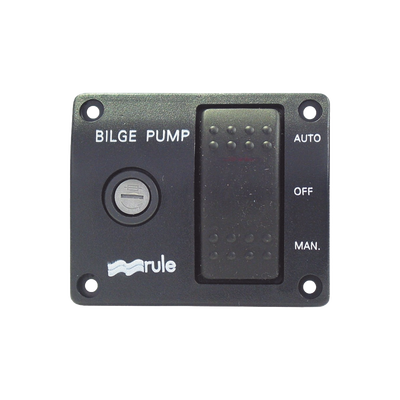 Switch de tres posiciones para control de bombas de achique.