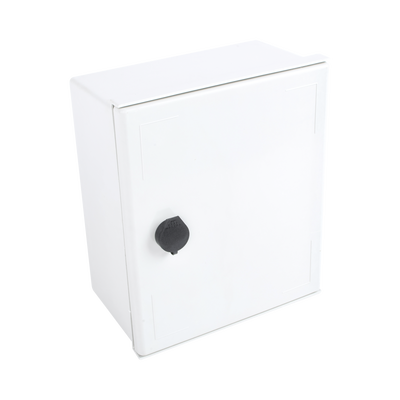 [PST-2530-14P] Gabinete de Poliéster IP65 Uso en Intemperie (250 x 300 x 140 mm) con Placa Trasera Interior de Plástico (Incluye Chapa y Llave).