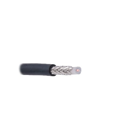 [RG-58U-SYS] Cable coaxial RG BROADCAST RG58USYS, 20 AWG , blindaje de malla trenzada de cobre estañado ( CuSn ) 96%, aislante de polietileno sólido.