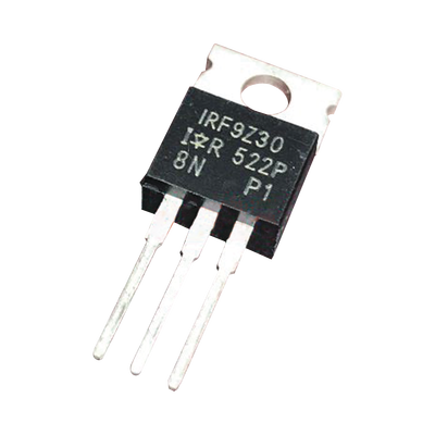 [IRF9Z30] Transistor de Potencia MOSFET, Canal P, 50 Volt, 18 Amp., 0.14 Ohm, 74 Watt, TO-220AB, para Analizador III.