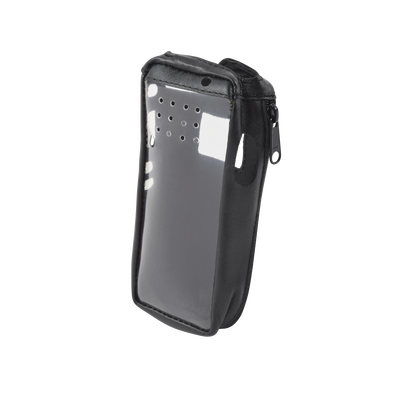 [FSMIC-F3161] Funda Reforzada de Piel, Lazo para Cinto, Ventana Plástica y Cierre Lateral / IC-F3161DS, IC-F4161DS.