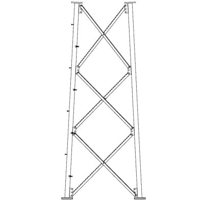 Sección 9 Intermedia para Torre Autosoportada línea SSV (Código de Fábrica: 9NH)
