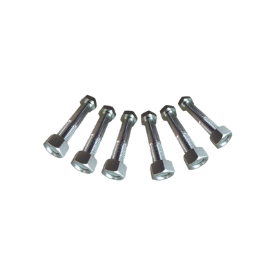 [SJ-TR] Juego de 6 Tornillos y tuercas de acero inoxidable de 3/4” x 2 1/2.