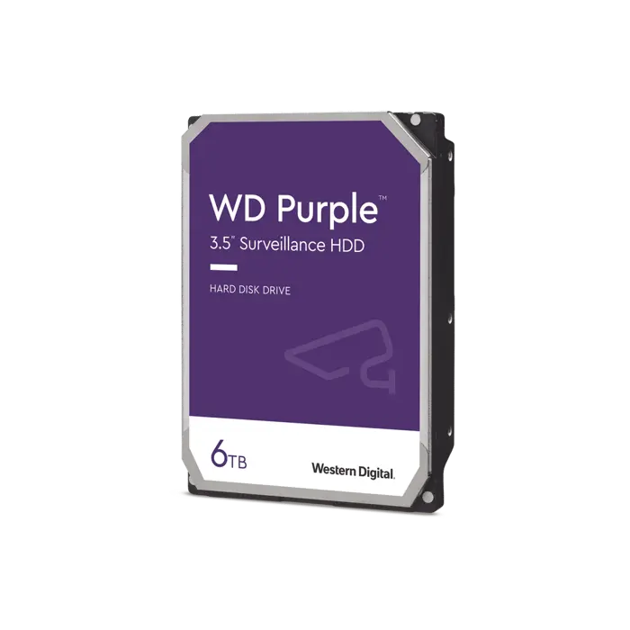 [WD64PURZ] Disco duro dd 6tb sata wd purple wd64purz 24/7 optimizado para videovigilancia sata iii 6gb/s 5400 rpm compatible con dvr y nvr de cualquier marca