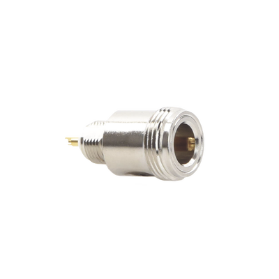 Conector N Hembra Hermético, montaje Frontal en 2D Plano.