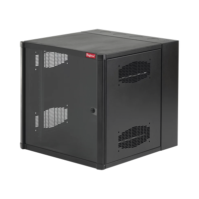 [EWMW482425] Gabinete AccessPlus de Montaje en Pared de 19in, Rieles Numerados y Roscados #10-32, Puerta con Ventana de Seguridad, 600 mm de Ancho, 637 mm de Profundidad, 26 UR, Color Negro