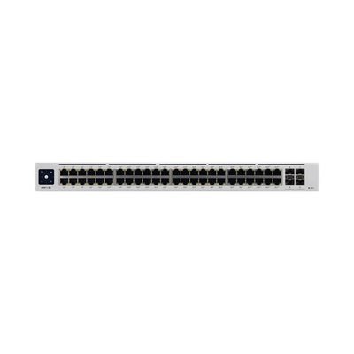 UniFi Switch USW-Pro-48-POE Gen2, Capa 3 de 48 puertos PoE 802.3at/bt + 4 puertos 1/10G SFP+, 600W, pantalla informativa