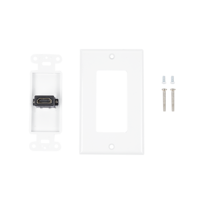 Placa de pared 1 puerto HDMI hembra a hembra 