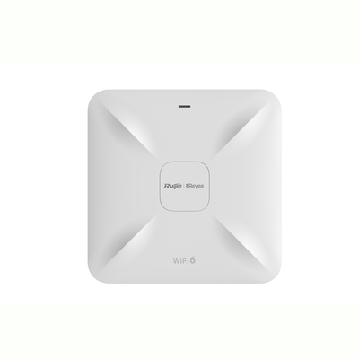[RG-RAP2260(G)] Punto de Acceso Wi-Fi 6 para Interior, se Instala en Techo o Pared, hasta 512 Usuarios y 1.7 Gbps, Doble Banda 802.11ax MU-MIMO 2x2