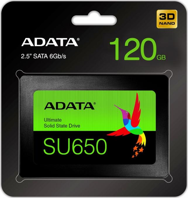 UNIDAD DE ESTADO SÓLIDO ADATA SU650 SATAIII, 120GB. N.P. ASU650SS-120GT-R