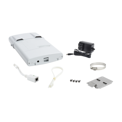 [RB912UAG-5HPND-OUT] (BaseBox 5) Punto de Acceso Conectorizado de 5GHz 802.11 a/n, Hasta 1000mW.