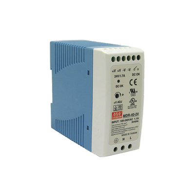 [MDR-40-24] Fuente de poder Industrial Riel Din 24Vcc, 40W