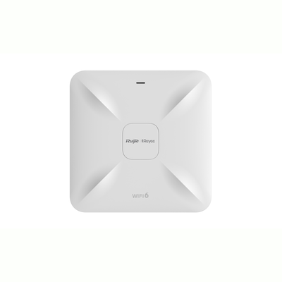 [RG-RAP2260(E)] Punto de Acceso Wi-Fi 6 para Interior, se Instala en Techo o Pared, hasta 512 Usuarios y 3.2 Gbps, Doble Banda 802.11ax MU-MIMO 4x4