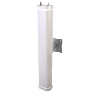 Antena Sectorial de 70° de Apertura en 2.4 GHz de 14 dBi  de Ganancia, Con 2 Conectores N-Hembra, Polaridad Cruzada