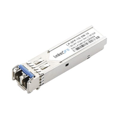 [LP-SFP-1G-SM-10] Transceptor Óptico SFP (Mini-Gbic) / Monomodo 1310 nm / 1.25 Gbps / 1000BASE-LX / Conectores LC/UPC Dúplex / DDM / Hasta 10 km 