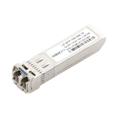 [LP-SFP-10G-SM-10] Transceptor Óptico SFP+ (Mini-Gbic) / Monomodo 1310 nm / 10 Gbps / 10GBASE-LR / Conectores LC/UPC Dúplex / DDM / Hasta 10 km