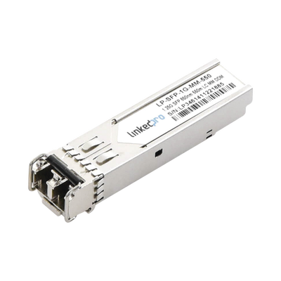 [LP-SFP-1G-MM-550] Transceptor Óptico SFP (Mini-Gbic) / Multimodo 850 nm / 1.25 Gbps / 1000BASE-SX / Conectores LC/UPC Dúplex / DDM / Hasta 550 m 