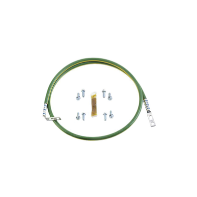 Jumper Para Aterrizar Equipos en Racks o Gabinetes, 10 AWG, con Terminal Doblada a 90 Grados, 0.61m de Largo 