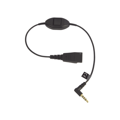 [MOBILE-QD-35MM-S] Jabra Cord QD a conector de 3.5 mm con Push-to-Talk para teléfonos celulares smartphones (8800-00-103) 