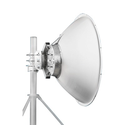 Antena parabólica 4 ft para radio B11 y AF11, ganancia de  41 dBi, conector guía de onda, Alto aislamiento al ruido en enlaces vecinos, 10.1-12 GHz, Montaje de acero inoxidable incluido 