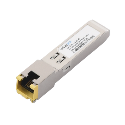 [LP-SFP-1G-RJ45] Transceptor Óptico SFP a RJ45 / Auto negociación 10/100/1000 Mbps / Conector RJ45 / 1000BASE-T / Distancia de hasta 100 m.