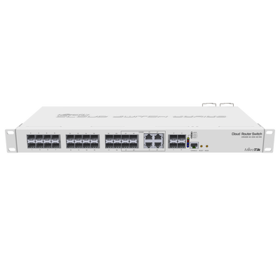 [CRS328-4C-20S-4S+RM] (CRS328-4C-20S-4S+RM) Cloud Router Switch Administrable L3, 4 puertos combo TP/SFP, 20 Puertos SFP, 4 Puertos SFP+
