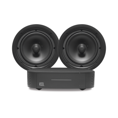 [A1X/2CSP] KIT Amplificador VSSL A1X | 2 Bocinas para Plafón de 6in TruAudio PP6