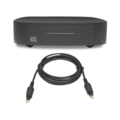 [A1X/TOS] Amplificador una Zona de 2 Canales, 50 W por Canal, Con Cable TOSLINK Incluido, Transmisión por Chromecast, AirPlay, Alexa Cast, Spotify Connect