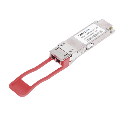 [LP-QSFP-40G-SM-40] Transceptor Óptico QSFP+ (Mini-Gbic) / Monomodo 1310 nm / 40 Gbps / 40GBASE-ER4 /Conectores LC/UPC Dúplex / DDM / Hasta 40 km