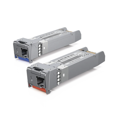 [UACC-OM-SM-10G-S-2] UFiber Módulo SFP+, transceptor MiniGibic MonoModo 10 Gbps, distancia 10 km, un conector LC. Incluye 2 piezas