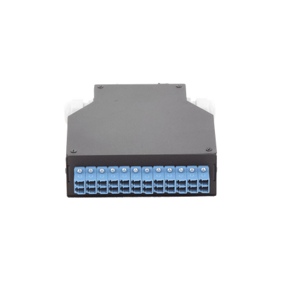 [LP-RDLCUSM] Distribuidor de Fibra Óptica Para Riel Din, 12 acopladores LC/UPC Duplex Monomodo con Charola de Empalme