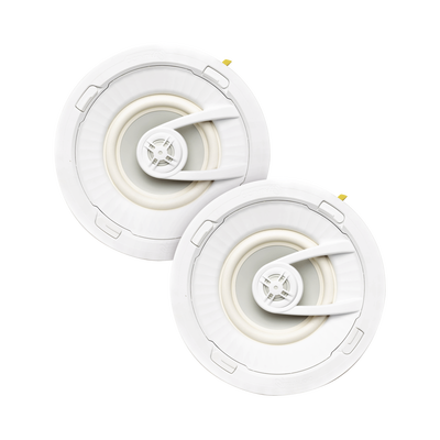 [G72/PAR] PAR de altavoces de 7 " | montaje de Techo | Diseño TruGrip | Instalacion Sin Herramientas | Woofer de Polipropileno Blanco con Quick Connect 