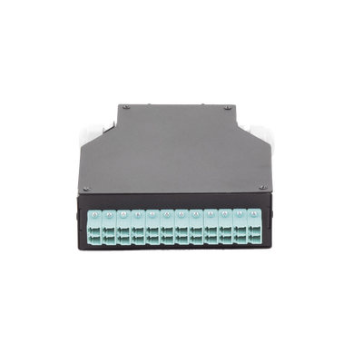 [LP-RDLCUMM] Distribuidor de Fibra Óptica para Riel Din, 12 Acopladores LC/UPC Duplex Multimodo con Charola de Empalme