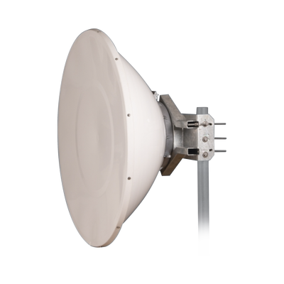 Antena Direccional de Alto Rendimiento / 35.5 dBi / 4 ft / 5.9-7 GHz / Conectores RP-SMA / Alto Aislamiento al Ruido / Fácil Montaje y herraje de acero inoxidable /  Radomo Incluido