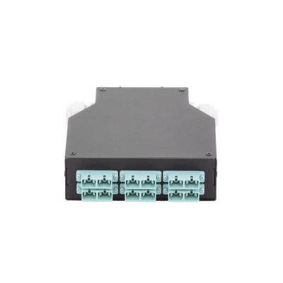 [LP-RDSCUMM] Distribuidor de Fibra Óptica para Riel Din, 6 Acopladores SC/UPC Multimodo con Charola de Empalme