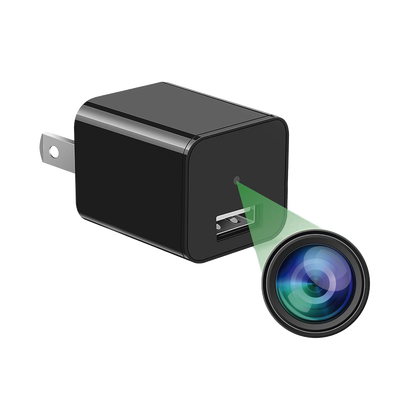 Cámara Oculta en Cargador de Pared (Spyce Camera) / Memoria de 8GB / Resolución 2 Megapixel (1080P) / Grabación Continua o por Movimiento 