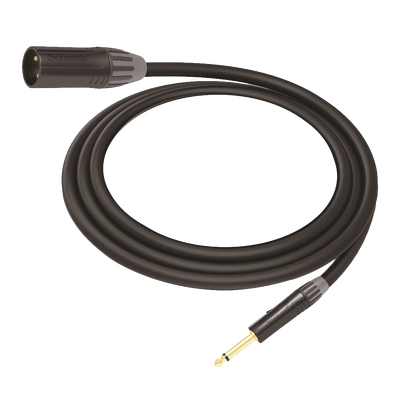 [CMC-MM3-PM-L-3M] Cable de Audio | XLR 3 Polos Macho a Plug 1/4 in mono | Conector Seetronic Serie M SCMF3 - MP2X | Longitud 3m