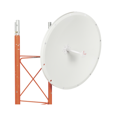 Antena Direccional con Frecuencia Extendida / 4.8 - 6.5 GHz / 28 dBi /  Jumper incluido con conector N-Macho / Polaridad en 90º y 45º / Montaje incluido para torre o mástil  