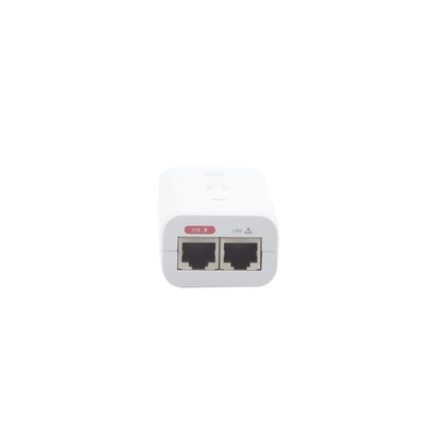 [U-POE-AF] UBIQUITI U-POE-af / INYECTOR POE UBIQUITI / 48 VDC / 0.32A / 802.3af/ PUERTO GIGABIT, IDEAL PARA EQUIPOS UNIFI / COLOR BLANCO