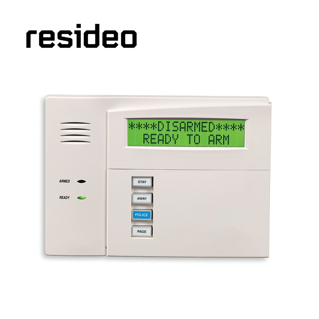 Teclado alfanumérico resideo 6160rfc con receptor inalámbrico de alta rf. alcance de 60mts (linea de vista) / uso interior/ compatible con los paneles serie vista de resideo.