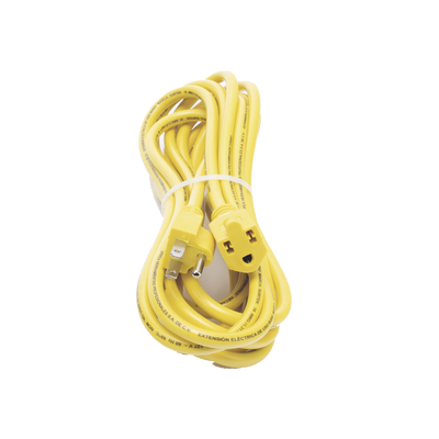 EXTENSIÓN ELÉCTRICA DE USO RUDO ATERRIZADA 5 METROS /127 V CA 10 A MÁXIMO / COLOR AMARILLO.