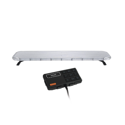 Barra de luces LED de 46" Rojo/Azul , De 132 LEDs, Controlador Incluido, Ideal para Equipar Unidades de Seguridad Publica